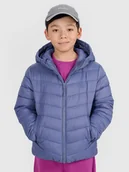 Kurtki i płaszcze dla chłopców - 4F Kurtka puchowa z wypełnieniem syntetycznym chłopięca - granatowa 122 (6-7 lat) - miniaturka - grafika 1