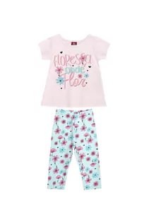 Komplety dla niemowląt - Komplet niemowlęcy dla dziewczynki - t-shirt + legginsy - grafika 1