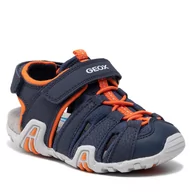 Sandały damskie - Geox Sandały B S.Kraze A B1524A 0CE15 C0659 S Navy/Orange - miniaturka - grafika 1