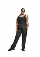 Koszulki i topy damskie - Urban Classics Plus Size Top Czarny Bokserka Prążek 5XL Jsj - miniaturka - grafika 1