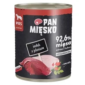 Mokra karma dla psów - Pan Mięsko karma mokra dla psów Indyk z jeleniem 800g - miniaturka - grafika 1