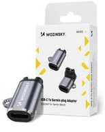 Adaptery i przejściówki - Adapter Wozinsky WAYGS1 przejściówka USB-C do smartwatch Garmin - szary - miniaturka - grafika 1