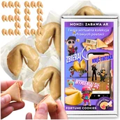 Pieczywo chrupkie - Ciasteczko z Wróżbą z Postaciami MONZI 30 szt Dla Dziecka Kod QR Tik Tok Ig - miniaturka - grafika 1