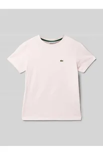 T-shirt z wyhaftowanym logo - Lacoste - Koszulki i topy damskie - miniaturka - grafika 1