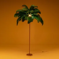 Lampy stojące - KARE Feather Palm lampa stojąca z piórami, zielona - miniaturka - grafika 1