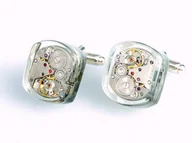 Spinki do mankietów i krawatów - Drobiny Czasu, Spinki do mankietów, Squares i undercover - miniaturka - grafika 1