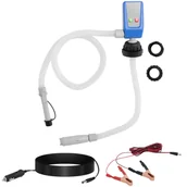 Beczki - Pompa do tankowania paliwa na baterie z wężem 50 cm 3 adaptery 12 l/min DC 12 V - miniaturka - grafika 1