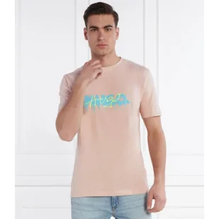 HUGO T-shirt Dacation | Regular Fit - Koszulki męskie - miniaturka - grafika 1