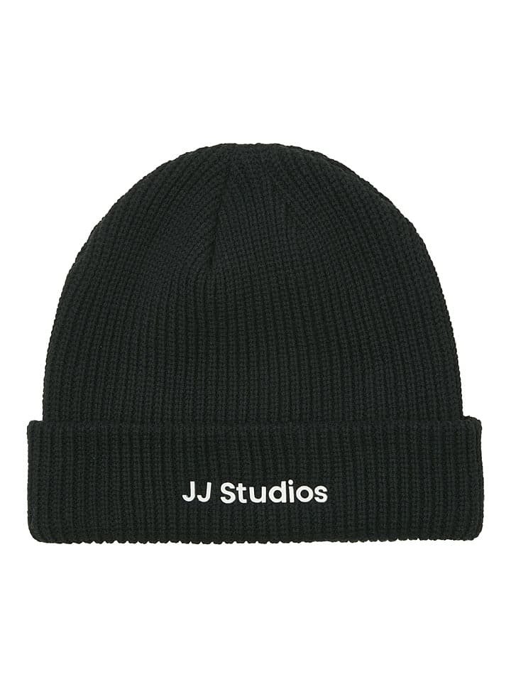 Jack & Jones Czapka beanie w kolorze czarnym