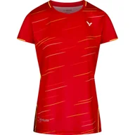 Koszulki sportowe damskie - Koszulka damska Victor T-24101 D Red XL - miniaturka - grafika 1