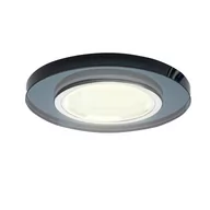 Oprawy, klosze i abażury - Eko-Light Oczko sufitowe szklane OKRĄGŁE Kolor CZARNY EKOS205 - miniaturka - grafika 1