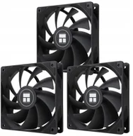 Wentylatory komputerowe - Thermalright TL-C12C X3 PWM Juodas 3vnt. 120mm Juodi Ventiliatoriai TL-C12C-3 - miniaturka - grafika 1
