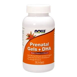 Now Foods NOW Prenatal Gels + DHA 180caps - Witaminy i minerały - miniaturka - grafika 1