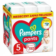 Pieluchy - Pampers Pants 5 Rozmiar Pieluchomajtki Dla Dzieci 12-17kg Giga Zapas 152szt - miniaturka - grafika 1