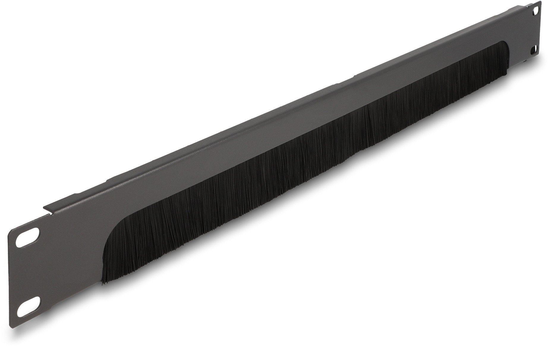 Delock - Rack-Burstenleiste - Unten offen - Dunkelgrau - 1U - 48.3 cm 19