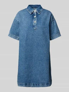 Sukienka jeansowa o linii A z czystej bawełny model ‘KENYA’ - Sukienki - miniaturka - grafika 1