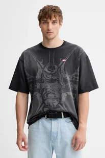 Diesel t-shirt bawełniany T-BOXT-T13 męski kolor szary wzorzysty A19314.0KIBW - Koszulki męskie - miniaturka - grafika 1