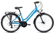Rowery - Rower trekkingowy Romet Gazela 26 2 rama S(15") niebiesko-kremowy - miniaturka - grafika 1