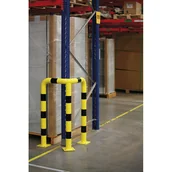 Wyposażenie miejsc publicznych - B2B Partner Bariera ochronna rogu 40 mm, 500x500x1000 mm 5549 - miniaturka - grafika 1