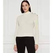 Swetry damskie - GUESS Półgolf ZYLEE | Regular Fit | z dodatkiem wełny - miniaturka - grafika 1