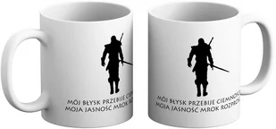 Kubek Wiedźmin - Mój błysk przebije ciemności, moja jasność mrok rozproszy - Gadżety dla niej i dla niego - miniaturka - grafika 1