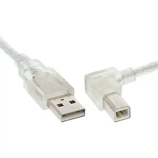 InLine Kabel USB USB-B 1m kątowy Przeźroczysty 34519R - Kable USB - miniaturka - grafika 1