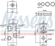 Akcesoria do klimatyzacji i ogrzewania - Zawór rozprężny, klimatyzacja Nissens 999427 - miniaturka - grafika 1