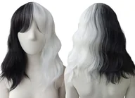 Dodatki do strojów karnawałowych - Peruka Czarno Biała Do Ramion Cruella Cosplay Przebranie - miniaturka - grafika 1