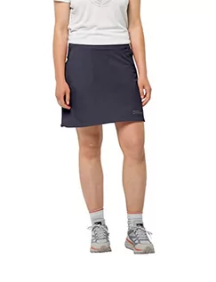 Spódnice - Jack Wolfskin Damski Hilltop Trail Skort W Rock, Graphite, 42, szary (Graphite), 42 - grafika 1