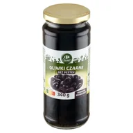 Warzywa w marynacie - Carrefour Classic Oliwki czarne odmiana hojiblanca bez pestek 340 g - miniaturka - grafika 1