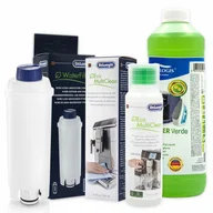 Akcesoria i części do ekspresów do kawy - Zestaw Do Delonghi, Filtr DLSC002, Płyn SER3013 250 ml, Aqualogis Verde 750 ml - miniaturka - grafika 1