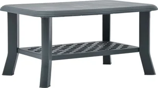 vidaXL Stolik kawowy zielony 90 x 60 x 46 cm plastikowy - Stolik kawowy - Stoliki kawowe - Stolik ogrodowy - Stoliki ogrodowe - Ławy i stoliki kawowe - miniaturka - grafika 1