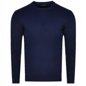 Swetry męskie - Sweter Męski GUESS Tobin W1YI98 JA911 Granatowy - miniaturka - grafika 1