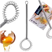 Przybory do gotowania - Trzepaczka do ubijania jajek piany ubijak ubijaczka stalowa MAŁA 15cm ORION 141048 - miniaturka - grafika 1