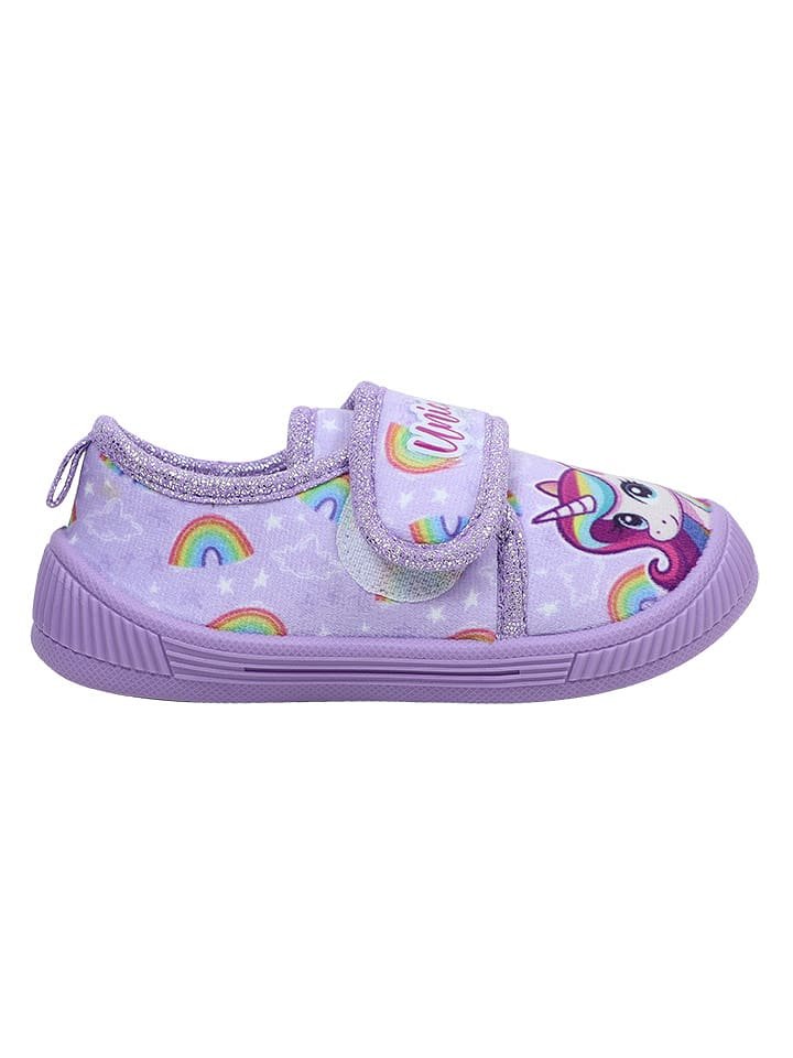 Unicorn Slippersy w kolorze fioletowym