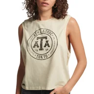 Koszulki i topy damskie - Koszulka damska Superdry Vintage Collegiate Tank bez rękawów -XS - miniaturka - grafika 1