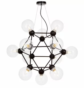 NOWOCZESNA LAMPA WISZĄCA CZARNA ZODIAK NEO - Lampy sufitowe - miniaturka - grafika 1
