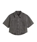 Koszule damskie - Vans Koszula Damska Natalie SS Denim Boxy Grey Wash VN000Q0YY7J1 S - miniaturka - grafika 1