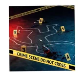 Dekoracje domu - Taśma I Znaki Policyjne Miejsce Zbrodni - miniaturka - grafika 1
