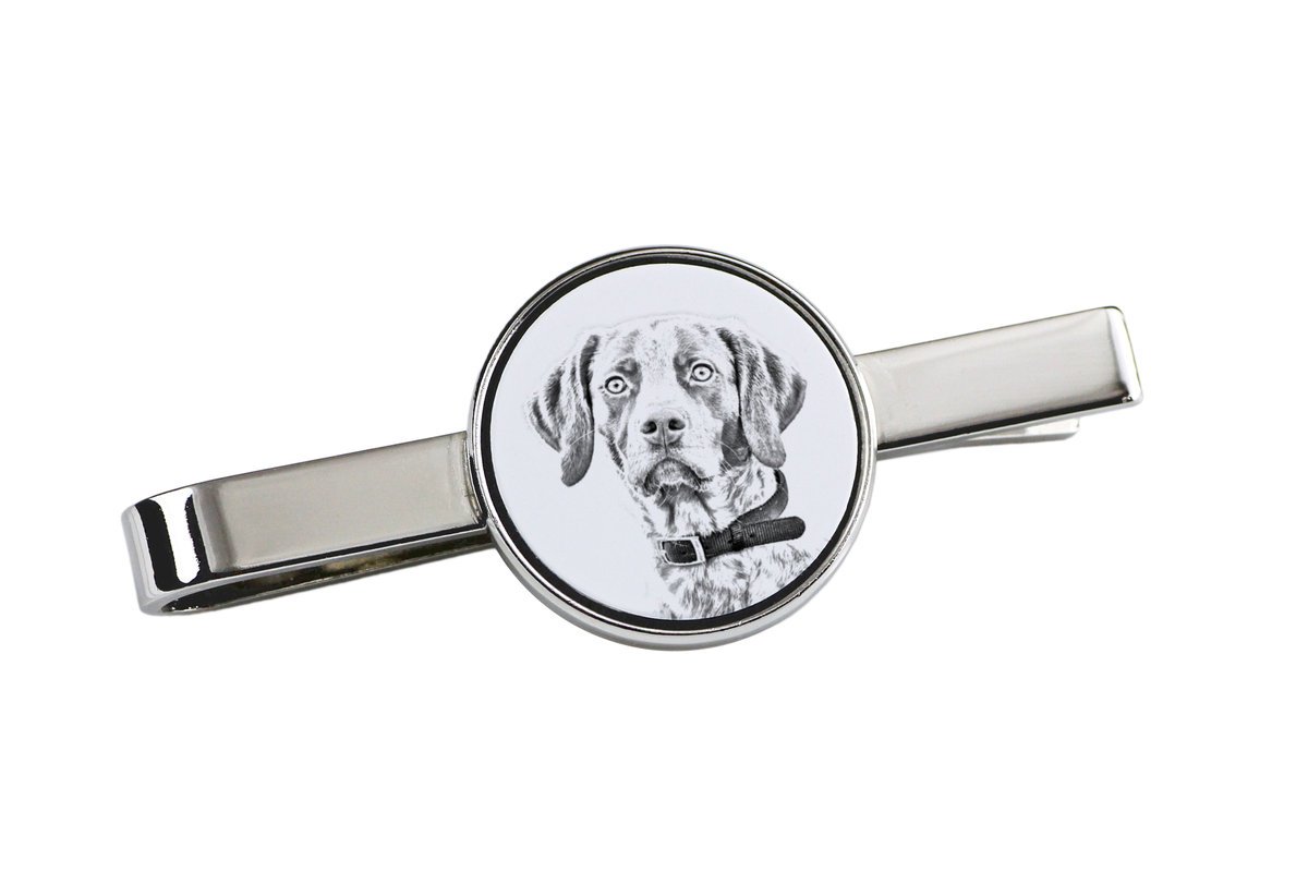 Pointer II - spinka do krawata z psem, personalizowany klips do krawata, wyjątkowy prezent dla mężczyzny marki Art-Dog