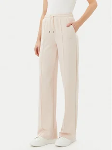 Guess Spodnie dresowe V5RB19 KCOB2 Beżowy Regular Fit - Spodnie sportowe damskie - miniaturka - grafika 1