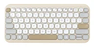 Klawiatury - ASUS Marshmallow Keyboard KW100 Bluetooth QWERTZ Niemiecki Beżowy, Szary, Biały 90XB0880-BKB190 - miniaturka - grafika 1
