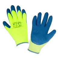 Rękawice robocze - LAHTI PRO Rękawice ochronne ocieplane powlekane lateksem niebieskie rozmiar 9 L250309K LPL250309K - miniaturka - grafika 1