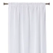 Firany - Firanka z taśmą MARY, 140 x 280 cm, kolor biały - miniaturka - grafika 1