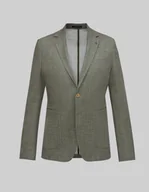 Marynarki męskie - marynarka do zestawu lumarzo zielony slim fit - miniaturka - grafika 1