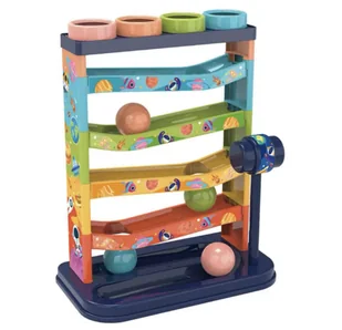 TOR ZJEŻDŻALNIA DLA PIŁECZEK KULKOWY Z MŁOTKIEM WBIJ PIŁKĘ - Zabawki sensoryczne - miniaturka - grafika 1