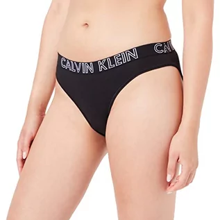 Majtki damskie - Calvin Klein Damskie stringi bikini, czarne, m (1 sztuka) - grafika 1
