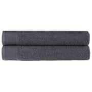 Ręczniki - vidaXL vidaXL Ręczniki do rąk, 2 szt., bawełna, 450 g/m, 50x100 cm, antracyt - miniaturka - grafika 1