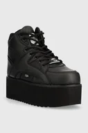 Sneakersy damskie - sneakersy BUFFALO - 1300-6  BLACK-37 - miniaturka - grafika 1