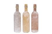 Wazony i flakony - DecoHome Wazon szklany butelka 7.5x31.5cm 39816-302 - miniaturka - grafika 1